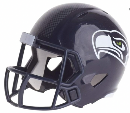 Seattle Seahawks NFL Riddell Speed Pocket PRO Micro/Pocket-Size/Mini Football Helmet - Pro League Sports Collectibles Inc.