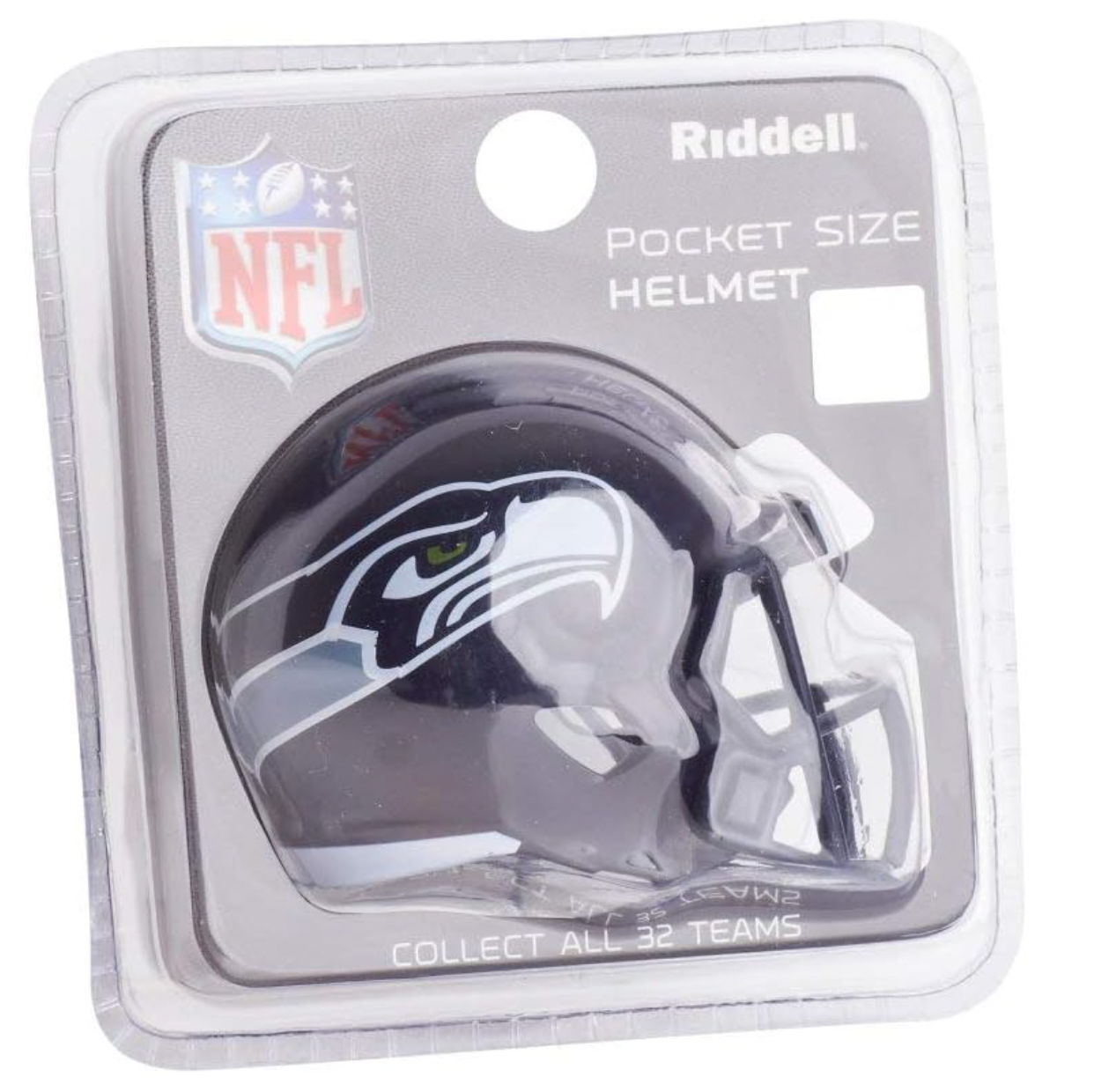 Seattle Seahawks NFL Riddell Speed Pocket PRO Micro/Pocket-Size/Mini Football Helmet - Pro League Sports Collectibles Inc.