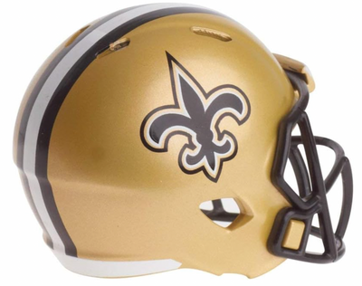 New Orleans Saints NFL Riddell Speed Pocket PRO Micro/Pocket-Size/Mini Football Helmet