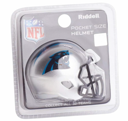 Carolina Panthers NFL Riddell Speed Pocket PRO Micro/Pocket-Size/Mini Football Helmet