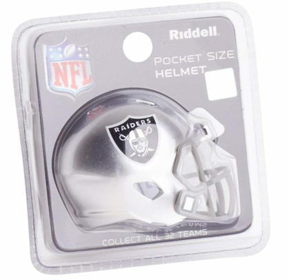 Las Vegas Raiders NFL Riddell Speed Pocket PRO Micro/Pocket-Size/Mini Football Helmet