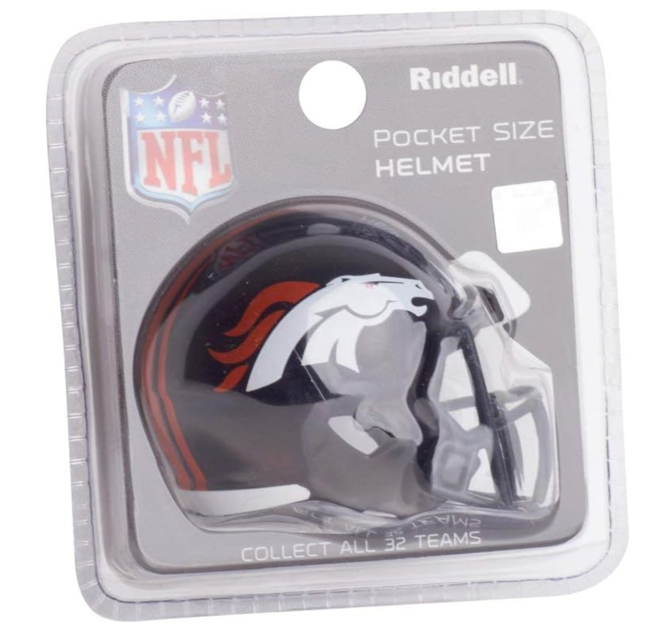 Denver Broncos NFL Riddell Speed Pocket PRO Micro/Pocket-Size/Mini Football Helmet