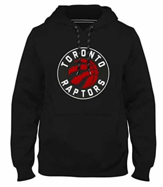 Toronto Raptors NBA Express Twill Logo Hoodie - Black