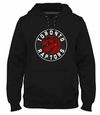Toronto Raptors NBA Express Twill Logo Hoodie - Black