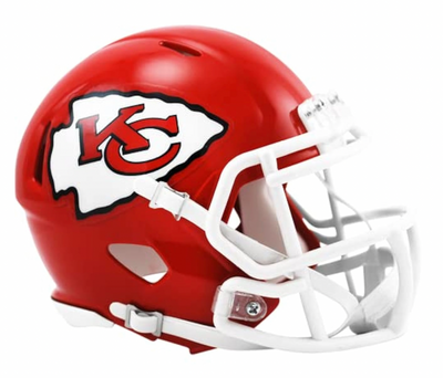 Kansas City Chiefs Superbowl Champs NFL Riddell Speed Mini Football Helmet