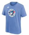 Youth MLB Toronto Blue Jays Nike Cooperstown Team Logo T-Shirt – Powder Blue