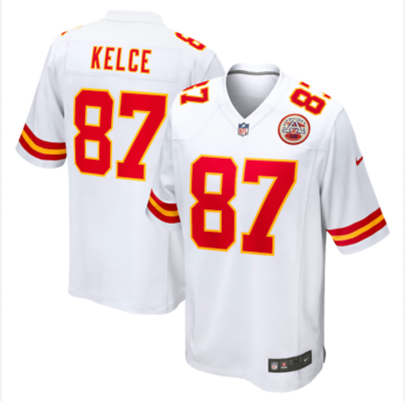 Travis Kelce Kansas City Chiefs Nike White Game Player Jersey - Pro League Sports Collectibles Inc.