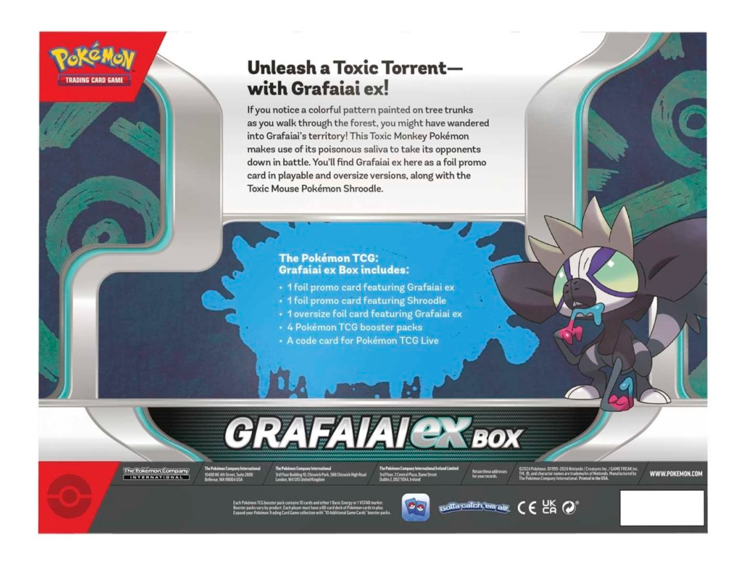 Pokémon TCG: Grafaiai ex Box - Pro League Sports Collectibles Inc.