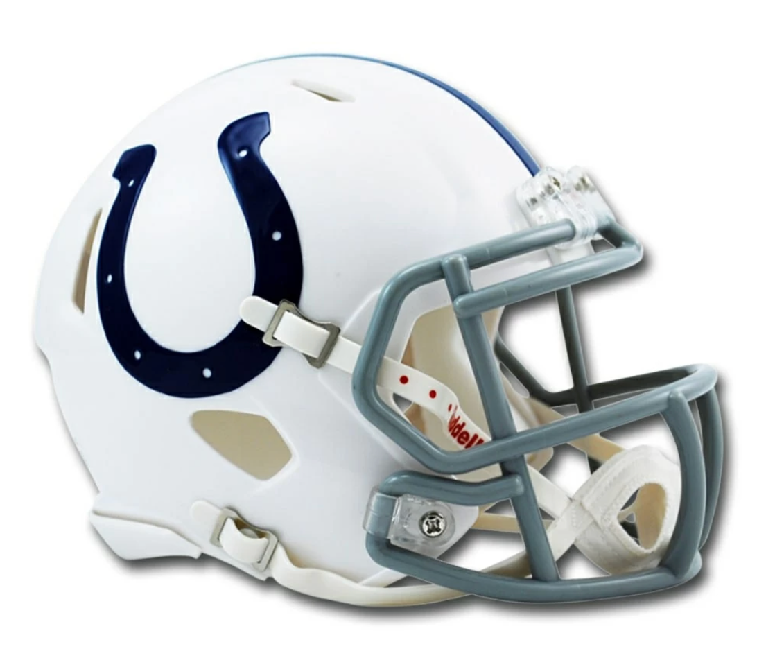 Riddell Indianapolis Colts Revolution Speed Mini Football Helmet - Pro League Sports Collectibles Inc.