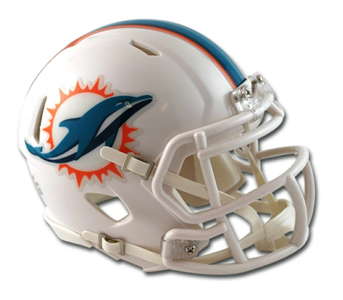 NFL Miami Dolphins Mini Alternate Speed Helmet - Pro League Sports Collectibles Inc.