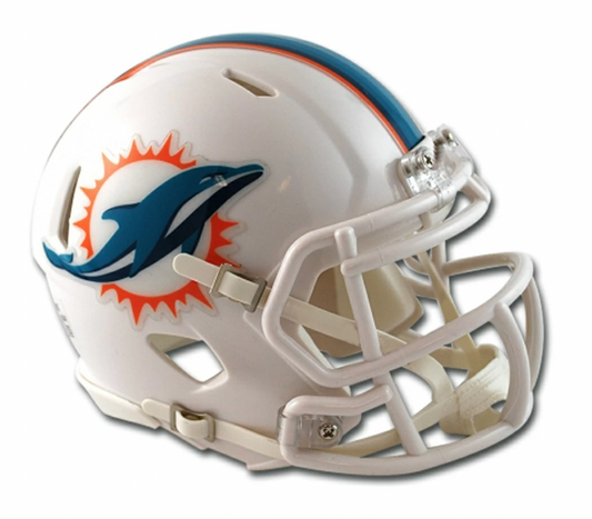 NFL Miami Dolphins Mini Alternate Speed Helmet - Pro League Sports Collectibles Inc.