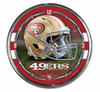 San Francisco 49ers WinCraft NFL Chrome Clock