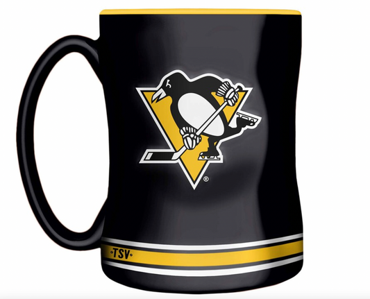 NHL Pittsburgh Penguins 14oz. Sculpted Relief Mug