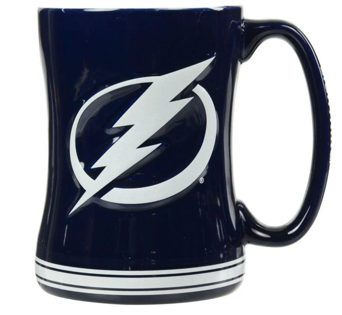 NHL Tampa Bay Lightning 14oz. Sculpted Relief Mug - Pro League Sports Collectibles Inc.