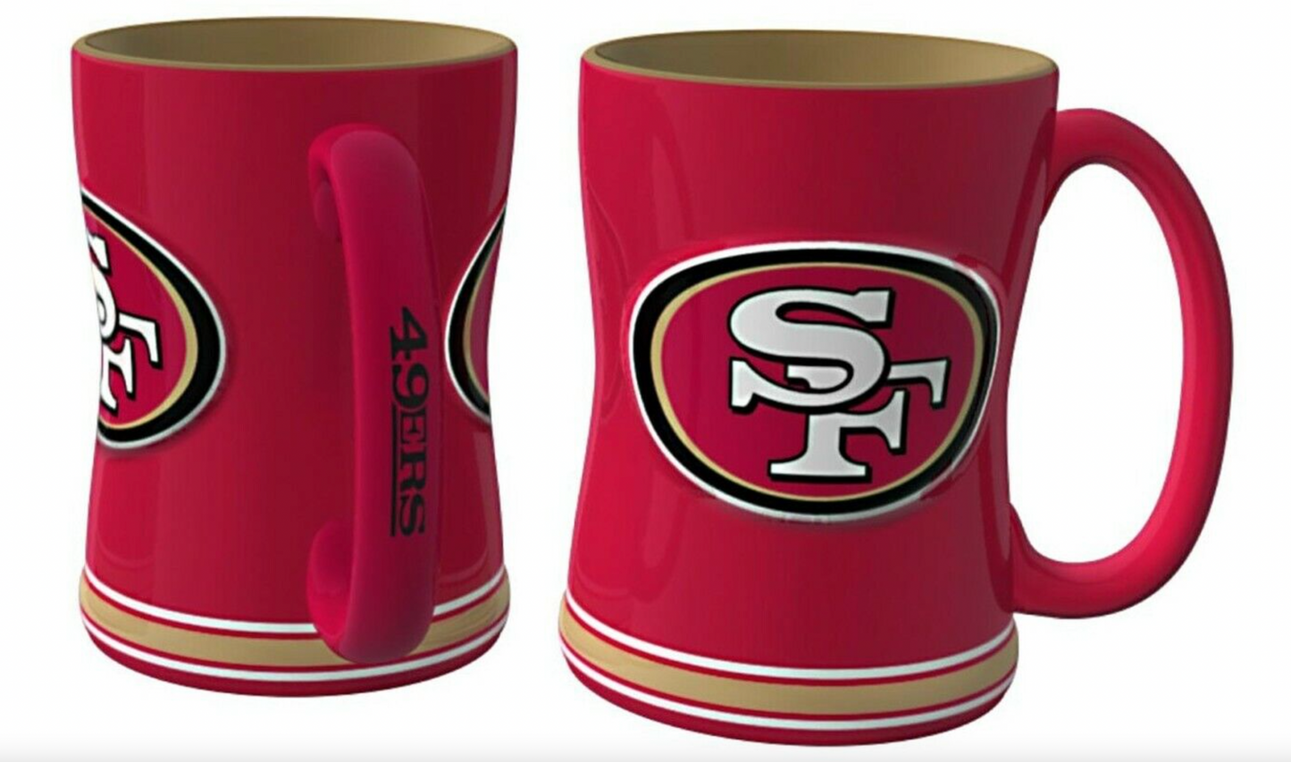 NFL San Francisco 49ers 14oz. Sculpted Relief Mug