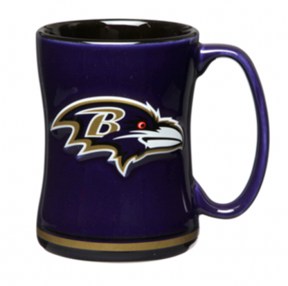 NFL Baltimore Ravens 14oz. Sculpted Relief Mug