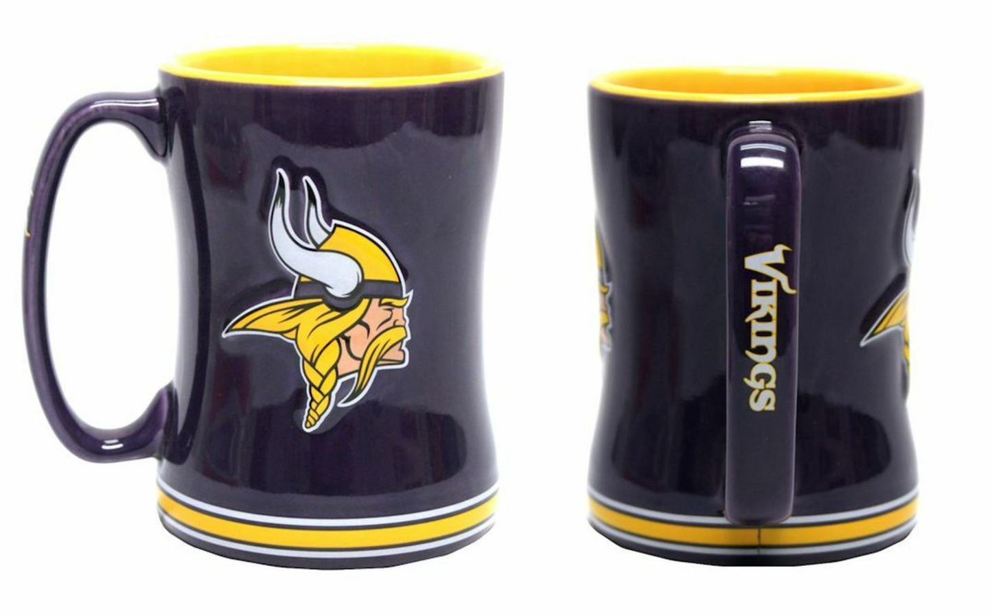 NFL Minnesota Vikings 14oz. Sculpted Relief Mug - Pro League Sports Collectibles Inc.