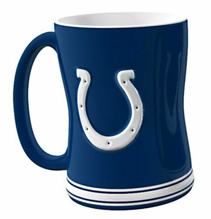 NFL Indianapolis Colts 14oz. Sculpted Relief Mug - Pro League Sports Collectibles Inc.