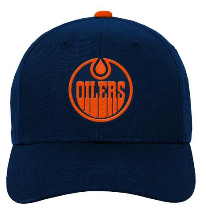 Youth Edmonton Oilers NHL Precurved Snapback Cap