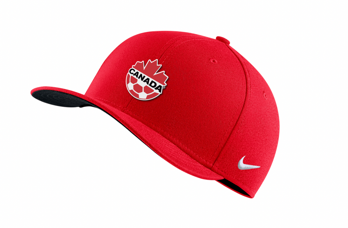 Canada Soccer Nike Dri-FIT Swoosh Flex Hat - Red - Pro League Sports Collectibles Inc.