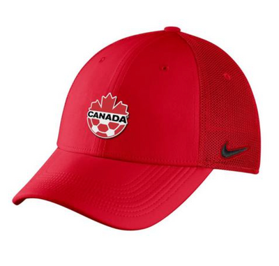 Youth Canada Soccer Nike Swoosh 2.0 Flex Hat - Red