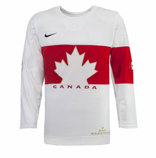 Team Canada Olympic 2013-14 White Nike Replica World Junior Jersey - White - Pro League Sports Collectibles Inc.