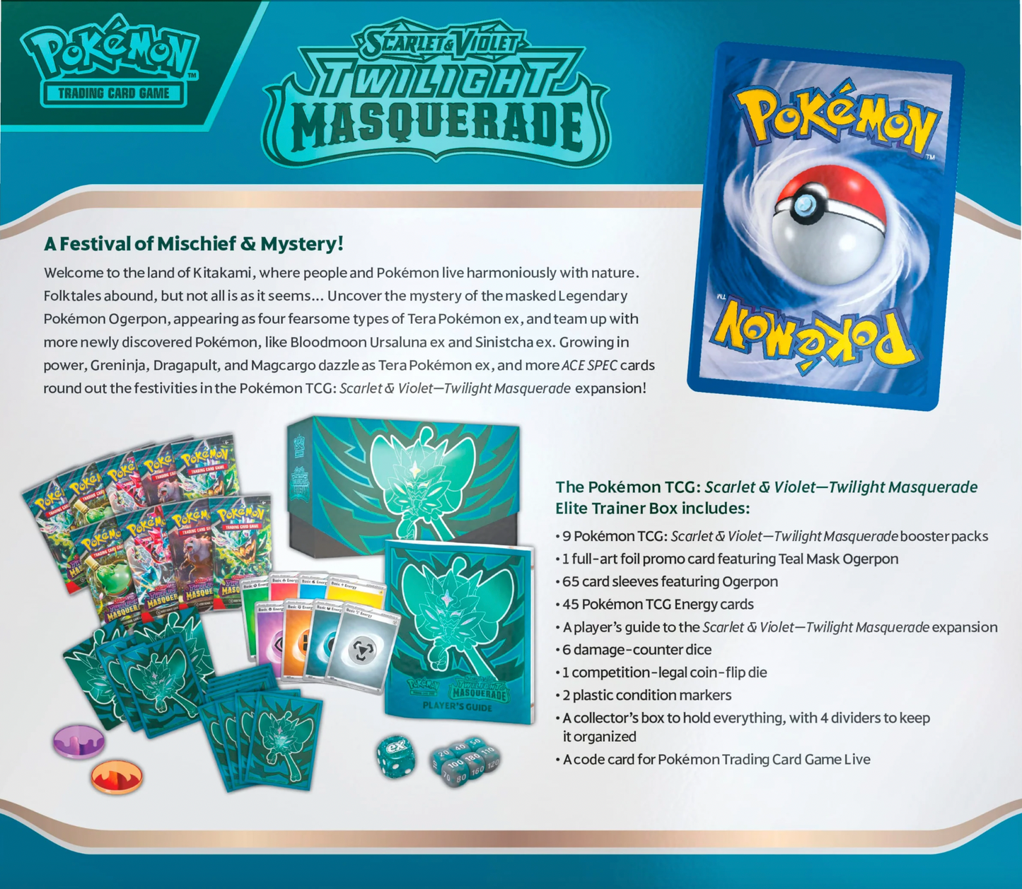 Pokémon TCG: Scarlet & Violet-Twilight Masquerade Elite Trainer Box