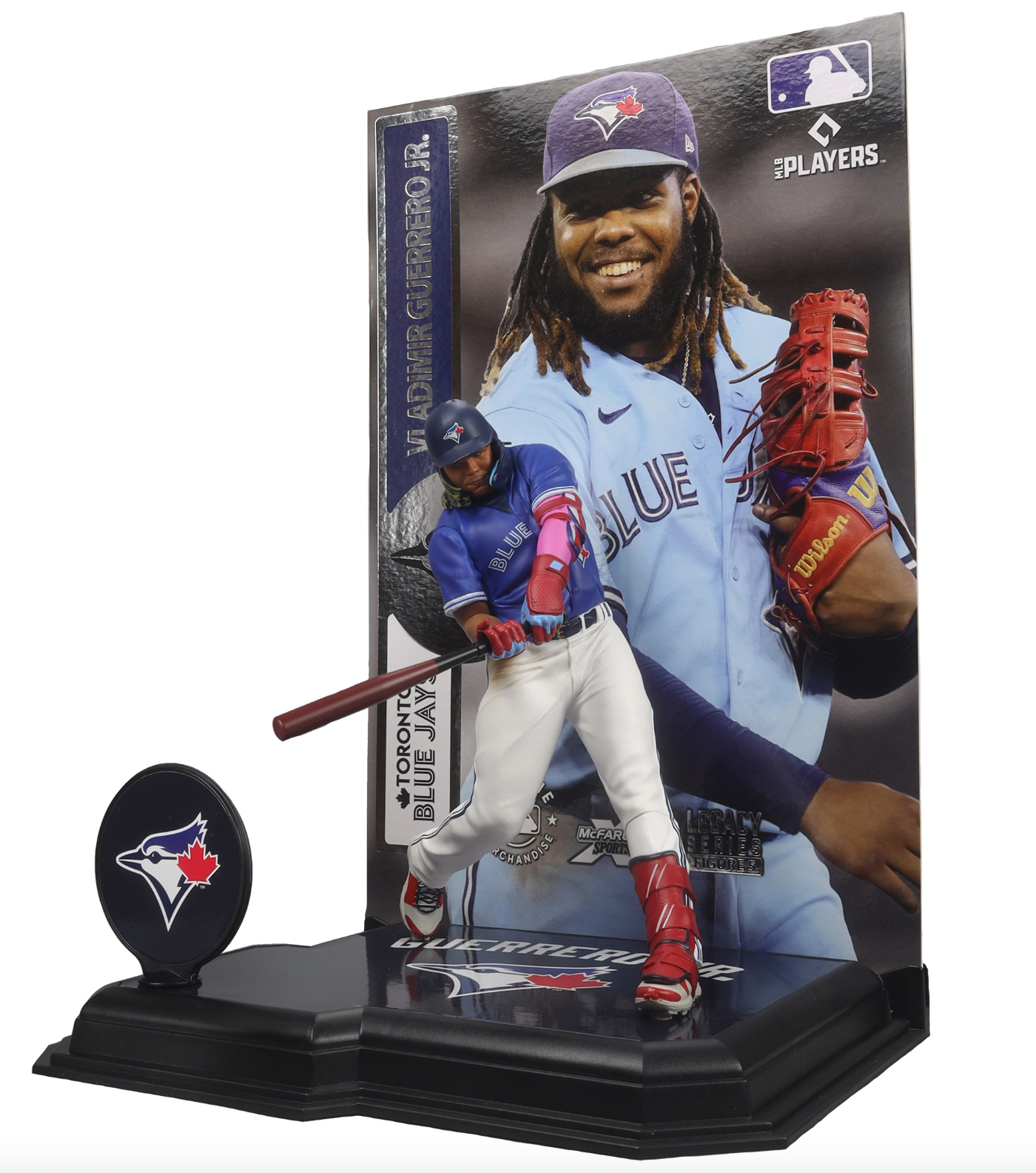 McFarlane MLB  Sports Picks - Vladimir Guerrero Jr. White Jersey Figure - Toronto Blue Jays - Pro League Sports Collectibles Inc.