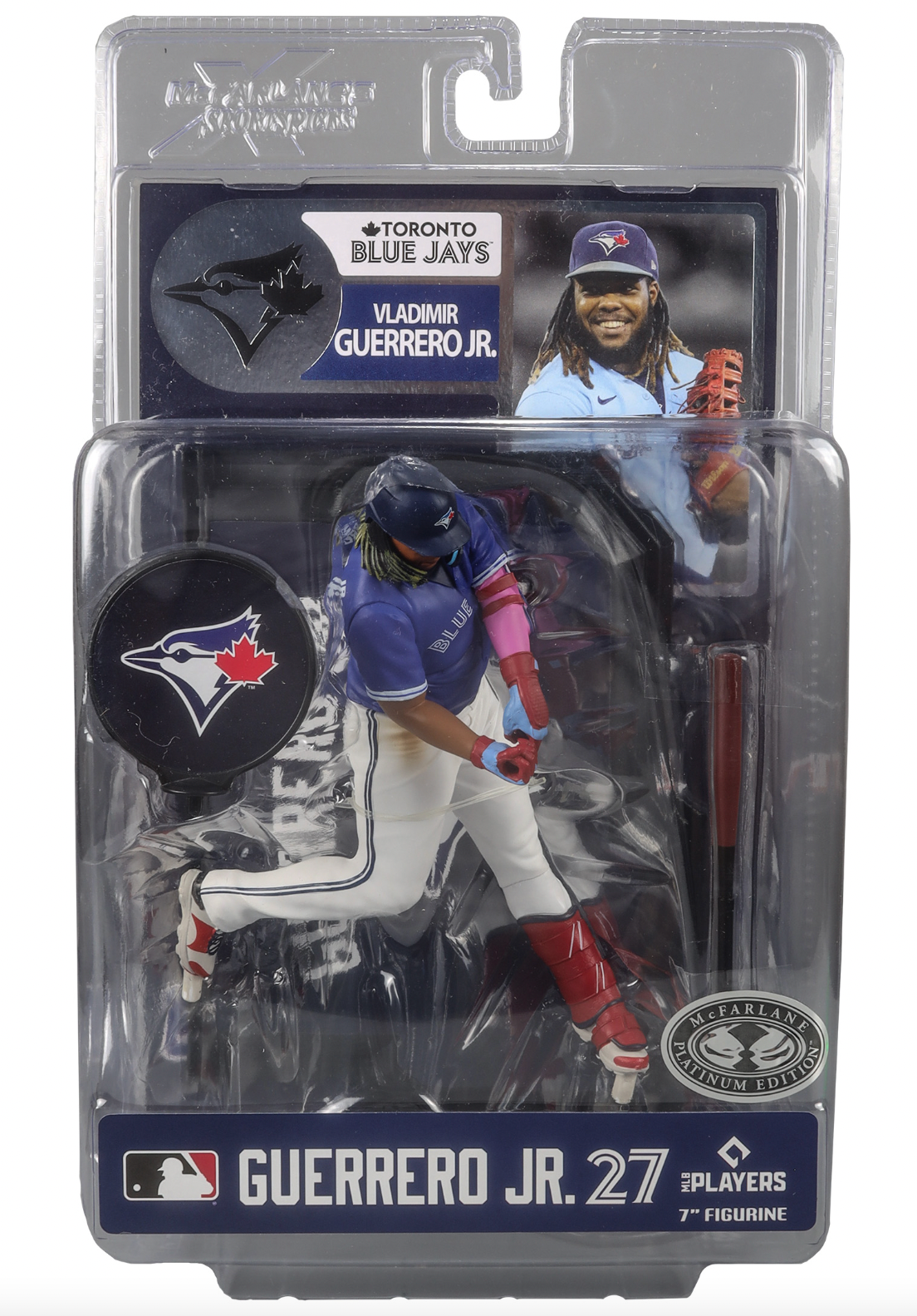 McFarlane MLB  Sports Picks - Vladimir Guerrero Jr. White Jersey Figure - Toronto Blue Jays - Pro League Sports Collectibles Inc.