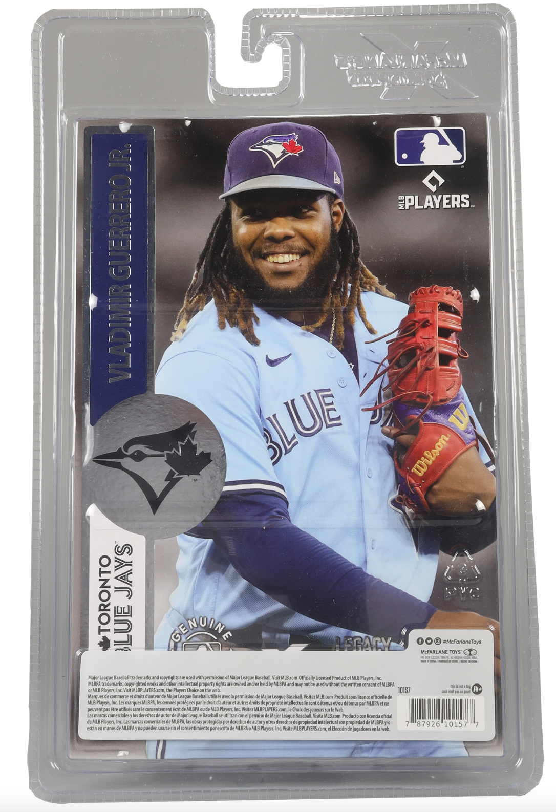 McFarlane MLB  Sports Picks - Vladimir Guerrero Jr. White Jersey Figure - Toronto Blue Jays - Pro League Sports Collectibles Inc.