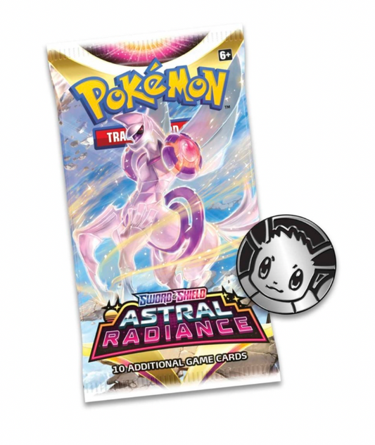 Pokémon TCG: Sword & Shield-Astral Radiance 3 Booster Packs, Coin & Sylveon Promo Card