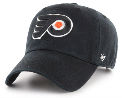 Philadelphia Flyers Black Clean Up '47 Brand Adjustable Hat