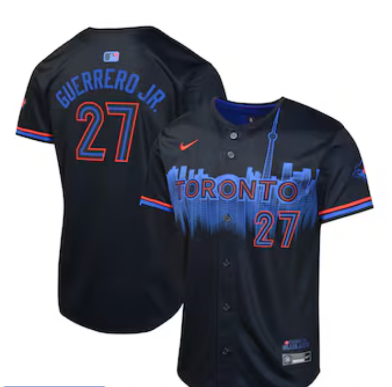 Youth 2024 Toronto Blue Jays City Connect Vladimir Guerrero Jr. #27 Replica Jersey - Pro League Sports Collectibles Inc.