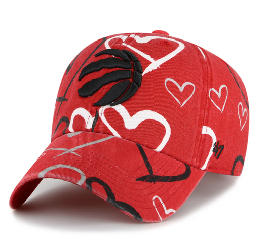 Youth Toronto Raptors Red Adore 47 Brand Logo Hat