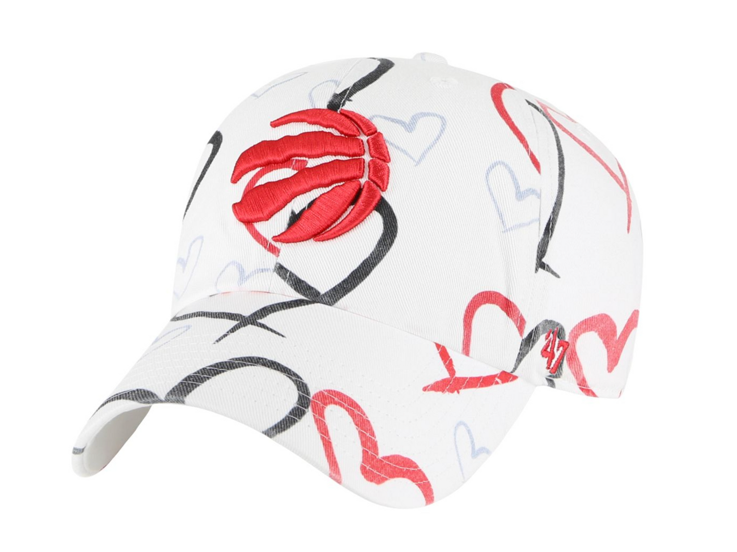 Youth Toronto Raptors White Adore 47 Brand Logo Hat