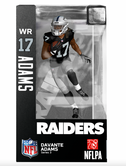 Davante Adams #17 Las Vegas Raiders NFL Series 3 Import Dragon 6" Figure