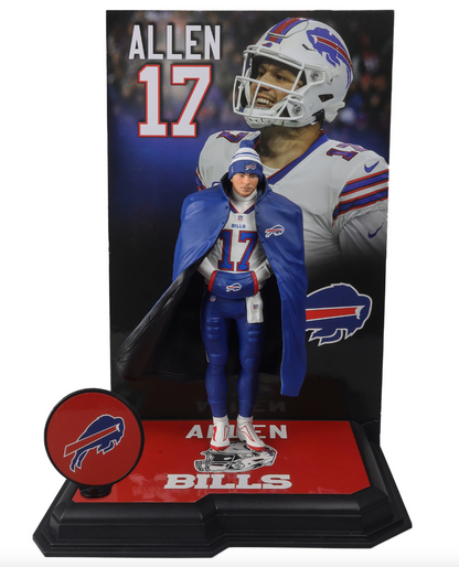 Josh Allen McFarlane NFL Sports Picks - White Jersey Figure - Buffalo Bills