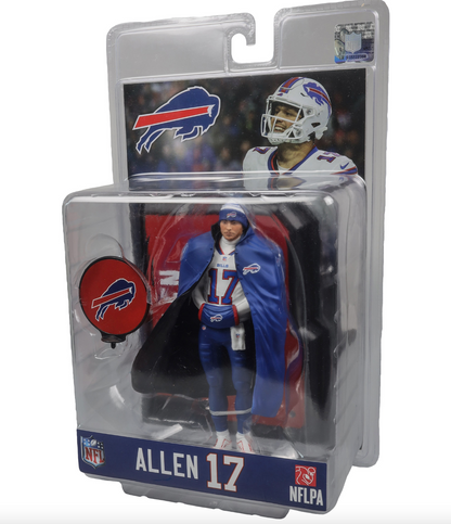 Josh Allen McFarlane NFL Sports Picks - White Jersey Figure - Buffalo Bills