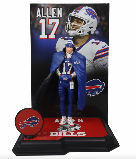 Josh Allen McFarlane NFL  Sports Picks - Blue Jersey Chase Figure - Buffalo Bills