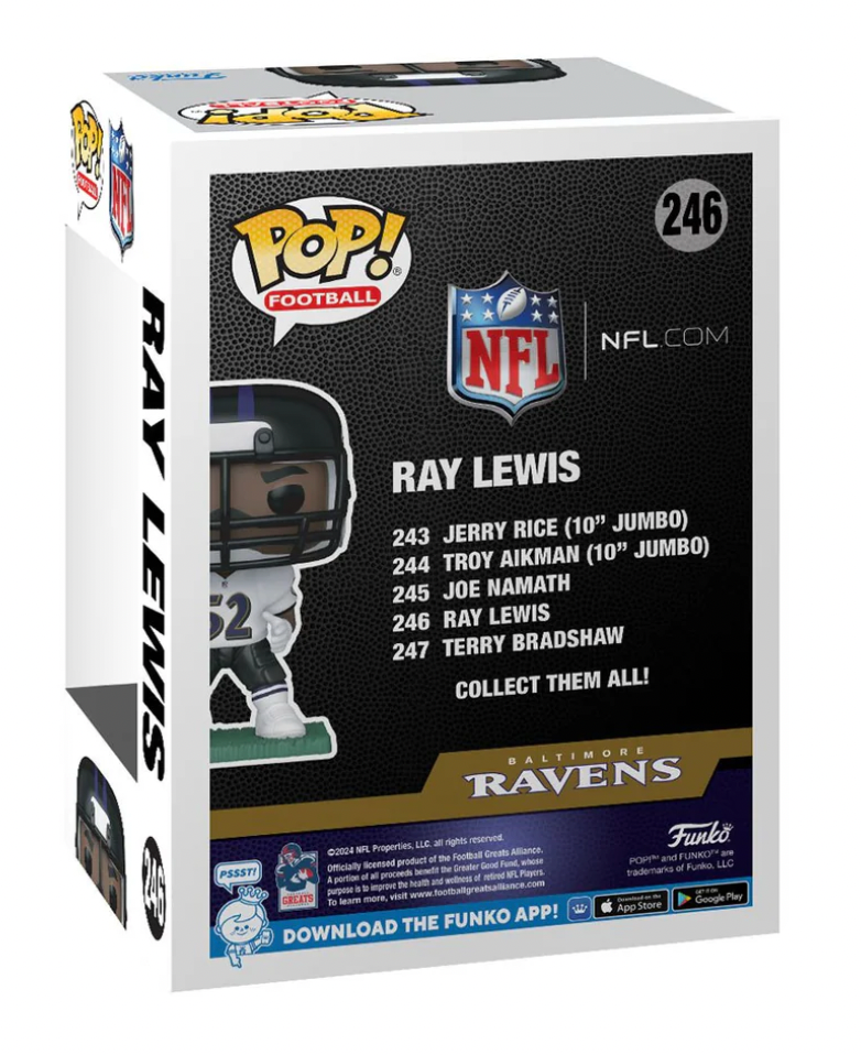 NFL POP! Funko Baltimore Ravens Ray Lewis Vinyl Figure #246