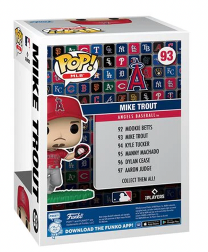 MLB POP! Funko California Angels Mike Trout Vinyl Figure #93