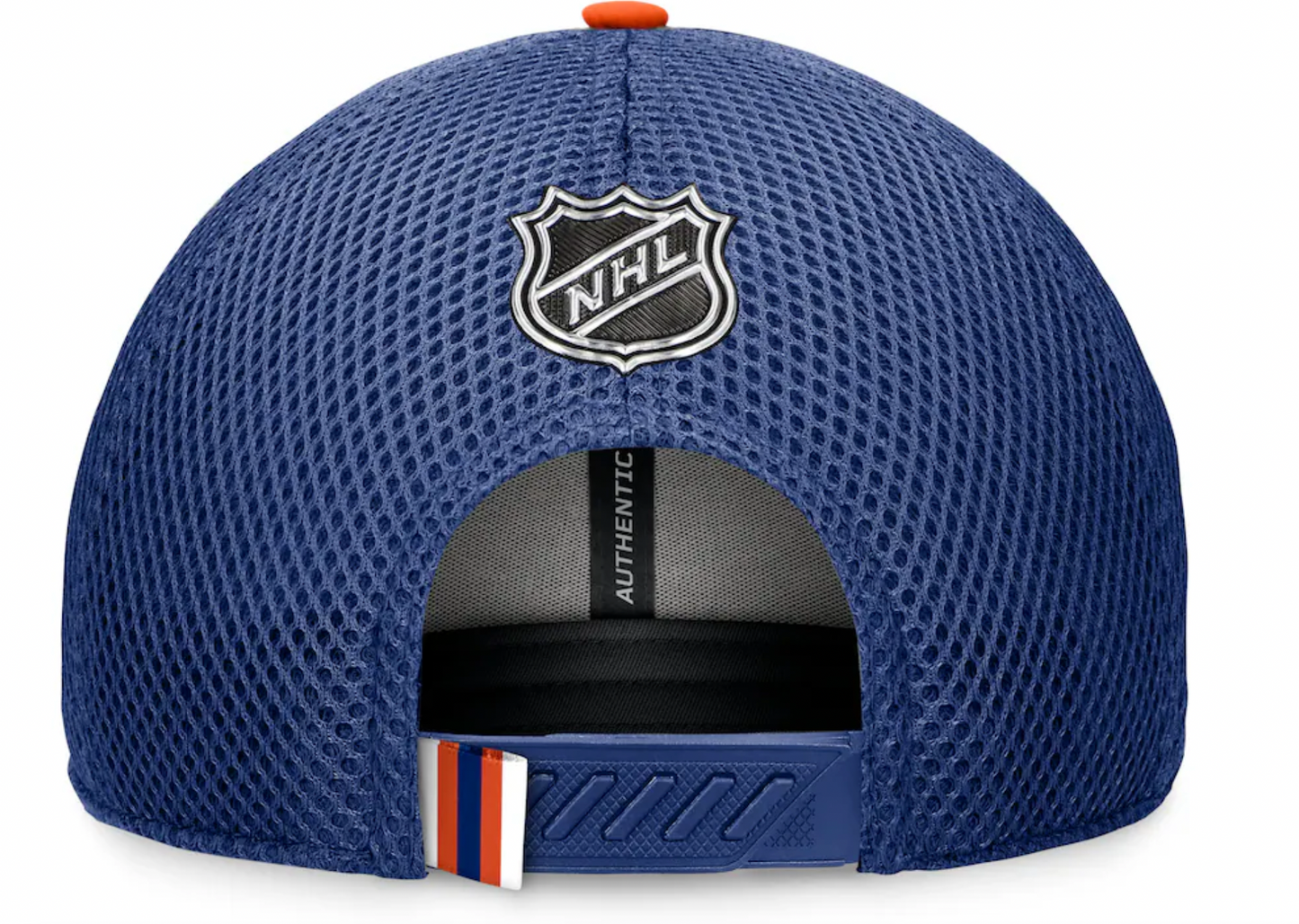 Youth Edmonton Oilers Fanatics Branded 2024 NHL Draft On Stage Trucker Adjustable Hat