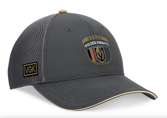 Youth Vegas Golden Knights Fanatics Branded 2024 NHL Draft On Stage Trucker Adjustable Hat