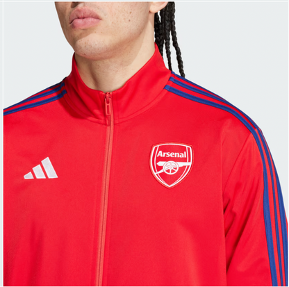 Arsenal AFC 2024 Adidas 3 Navy Stripes DNA Full Zip Up Jacket