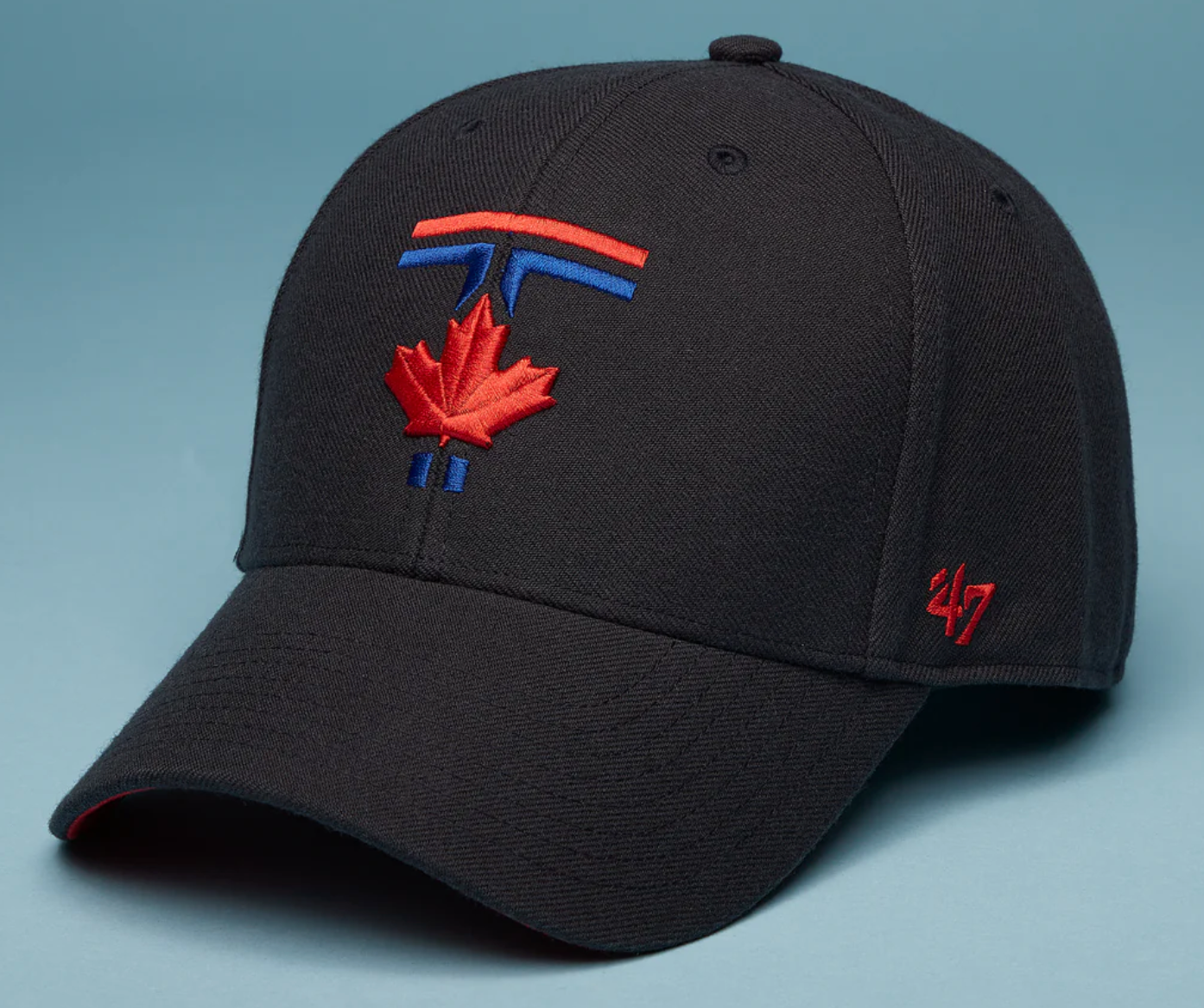 Toronto Blue Jays City Connect Logo '47 Brand MVP Adjustable Hat - Pro League Sports Collectibles Inc.