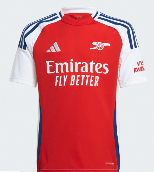 Youth Arsenal FC Adidas 24-25 Red / White / Blue Jersey