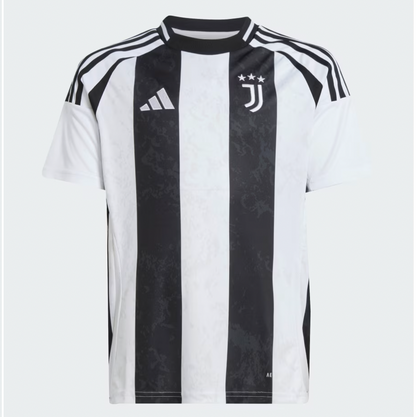 Youth Juventus Adidas 24-25 Black / White Jersey - Pro League Sports Collectibles Inc.