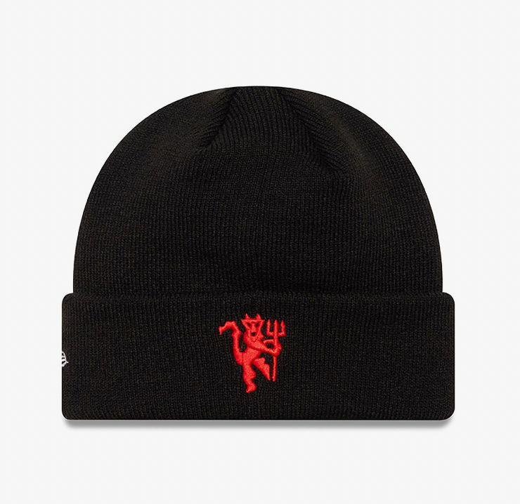 Youth Manchester United FC Always Red Black Cuff Knit Beanie Hat - Pro League Sports Collectibles Inc.