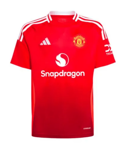 Youth Manchester United FC Adidas 24-25 Red Home Jersey