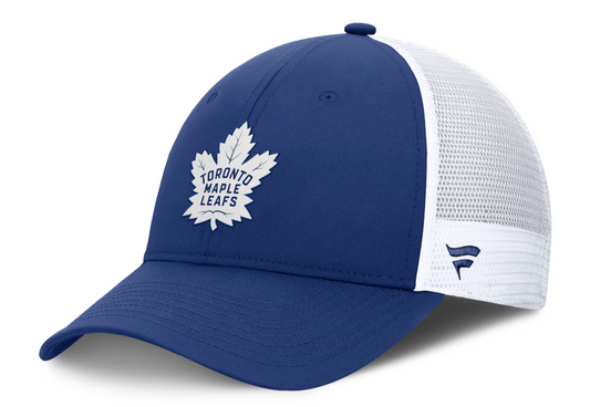 Men's Fanatics Blue/White Toronto Maple Leafs Authentic Pro Rink Adjustable Hat